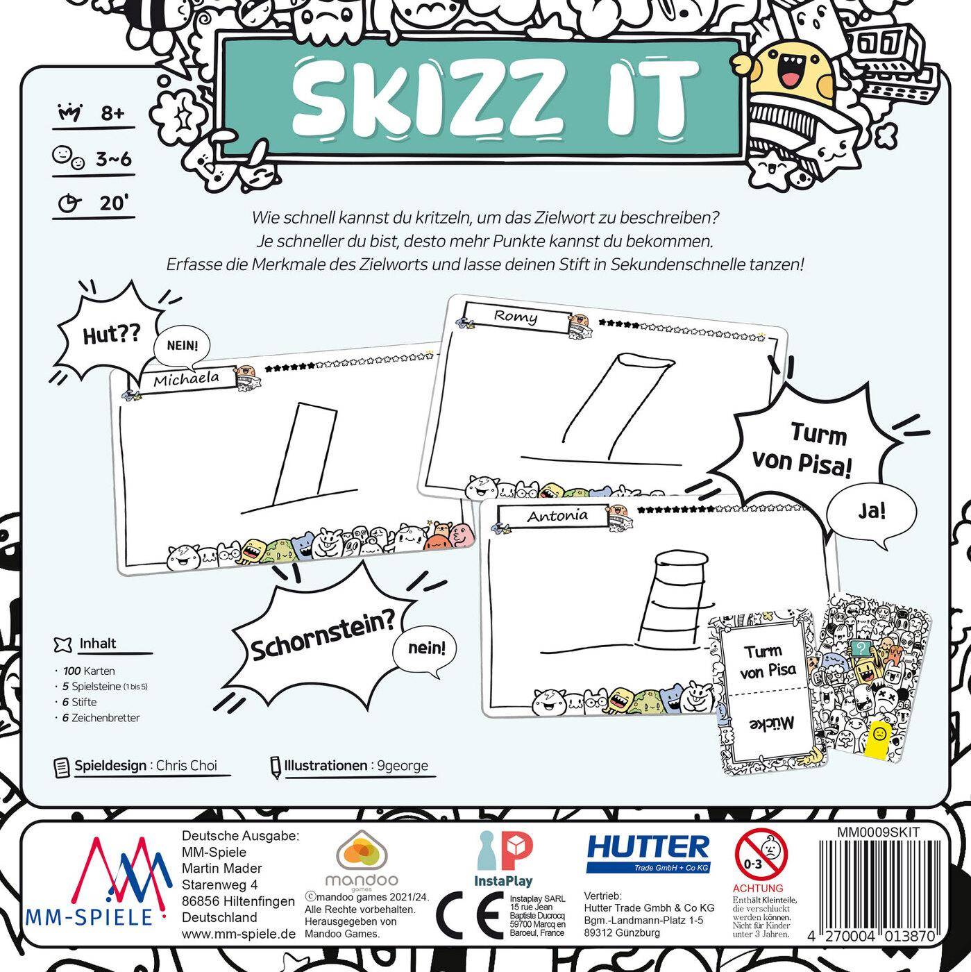 Skizz It, deutsch