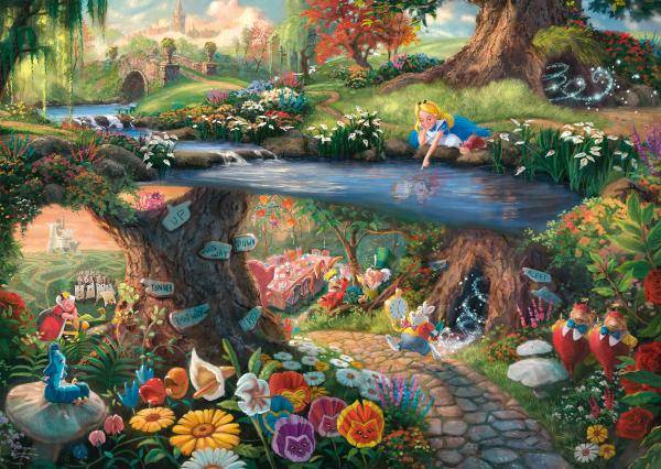 T. Kinkade: Alice im Wunderland, 1000 T.