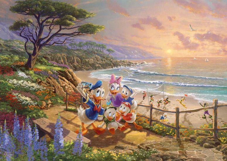 T. Kinkade: Donald and Daisy A Duck Day Afternoon, 1000 T.