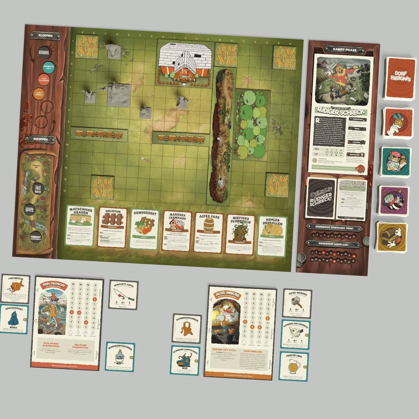 Townsfolk Tussle, deutsch