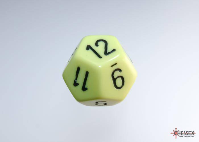 Würfelset Opaque Pastel Yellow/black (7)