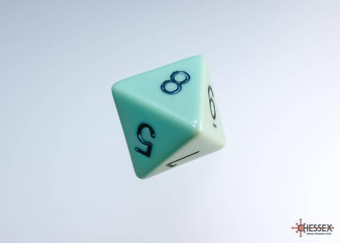Würfelset Opaque Pastel Green/black (7)