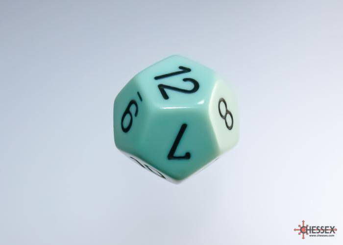 Würfelset Opaque Pastel Green/black (7)