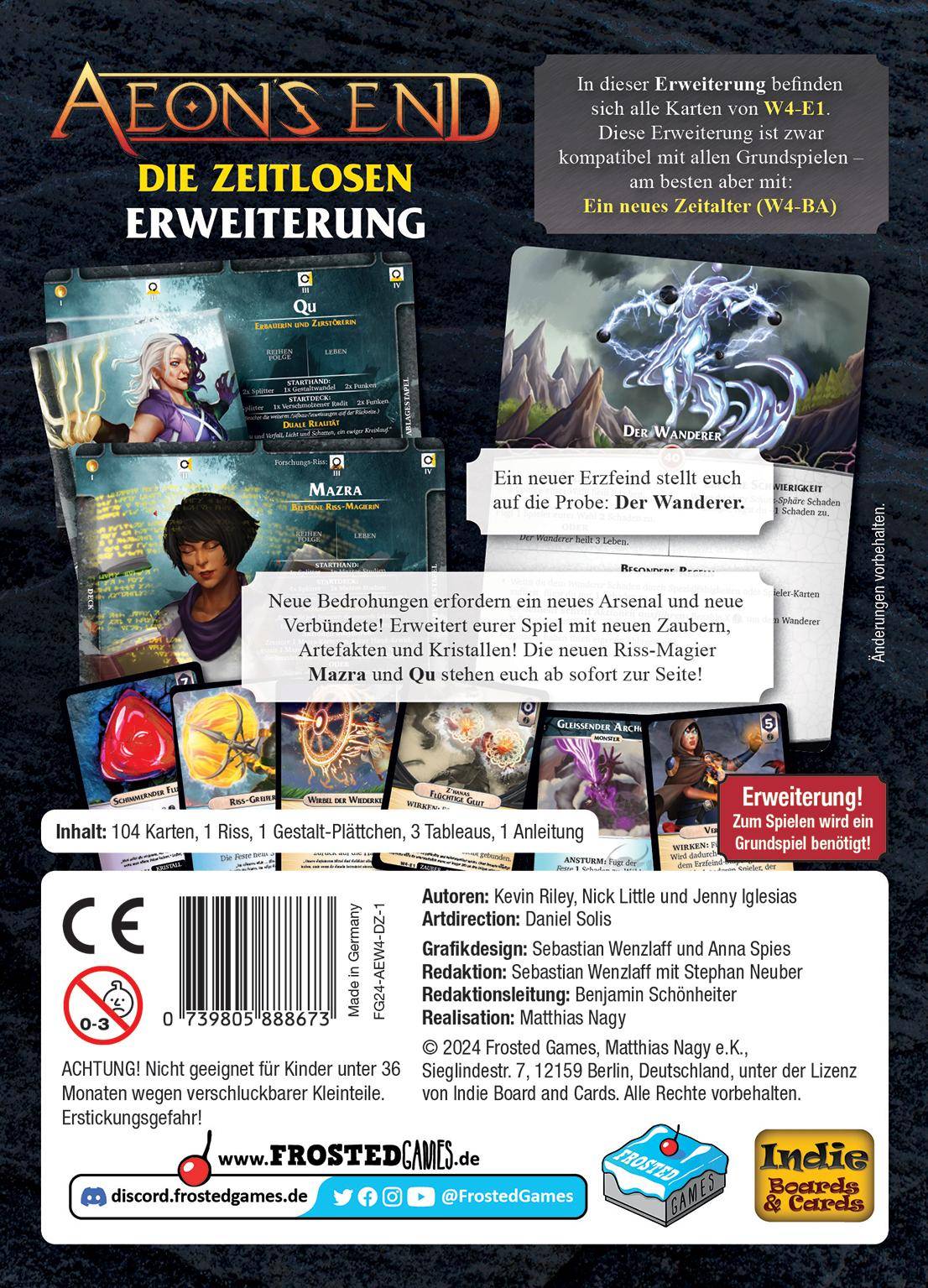 Die Zeitlosen - Aeon's End, deutsch (Erw.)