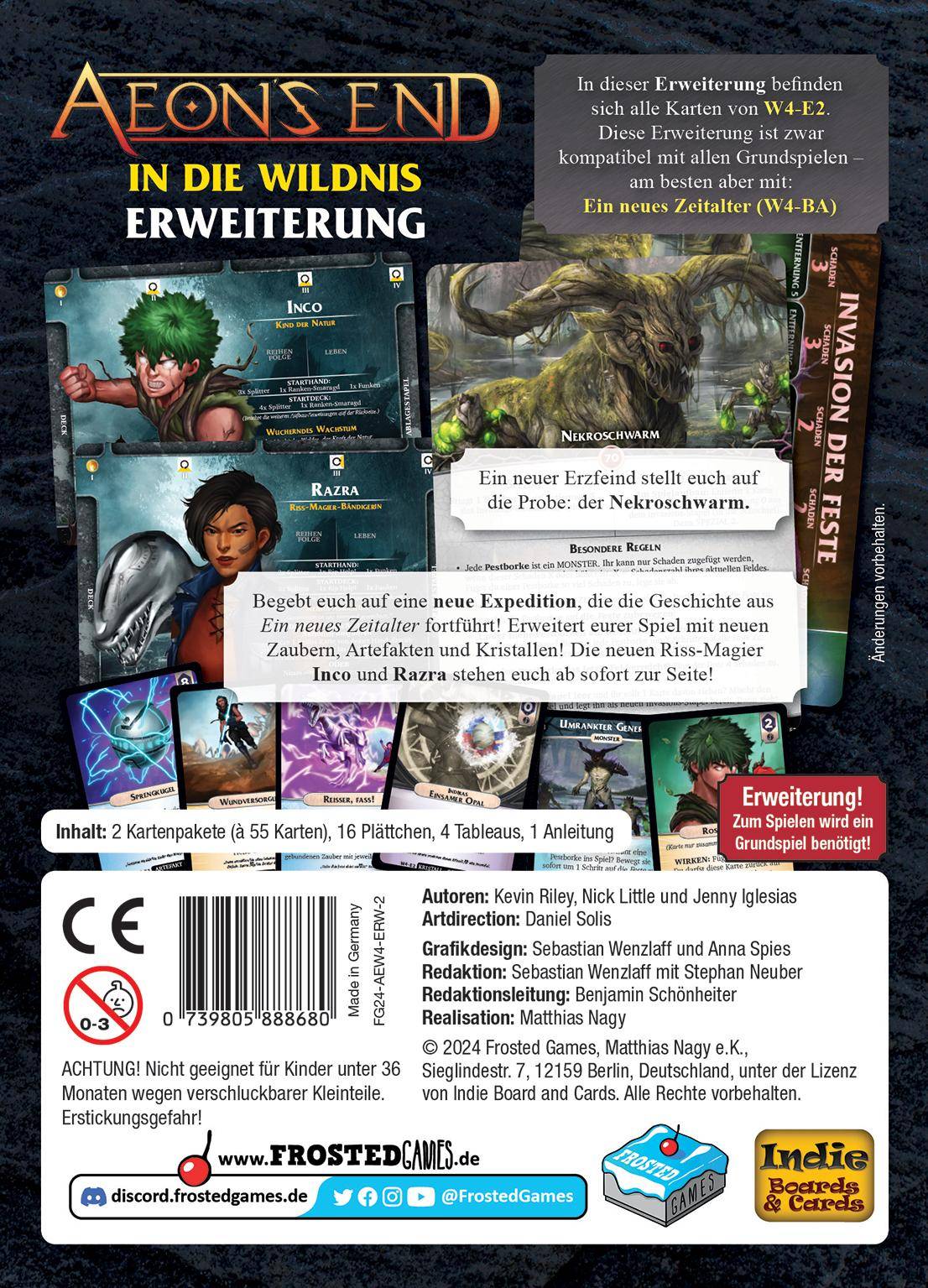 In die Wildnis - Aeon's End, deutsch (Erw.)