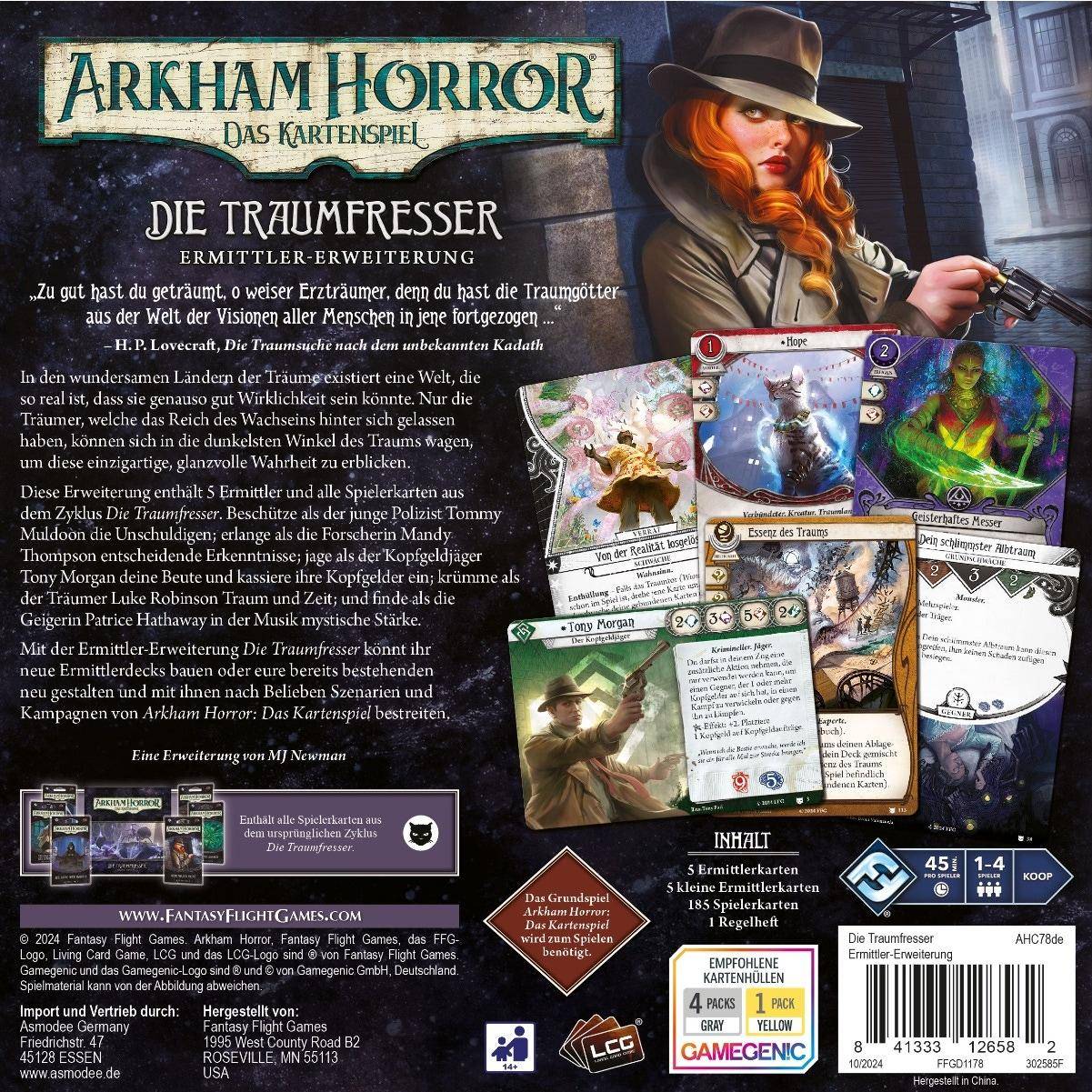 Die Traumfresser (Ermittler-Erweiterung) - Arkham Horror: Das Kartenspiel, deutsch (Erw.)
