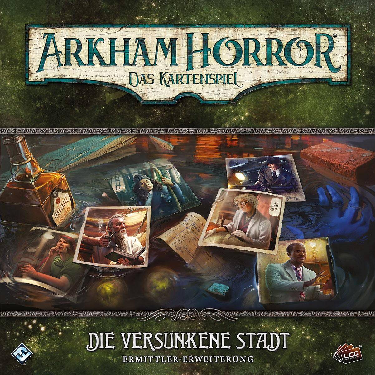 Die Versunkene Stadt (Ermittler-Erweiterung) - Arkham Horror: Das Kartenspiel, deutsch (Erw.)