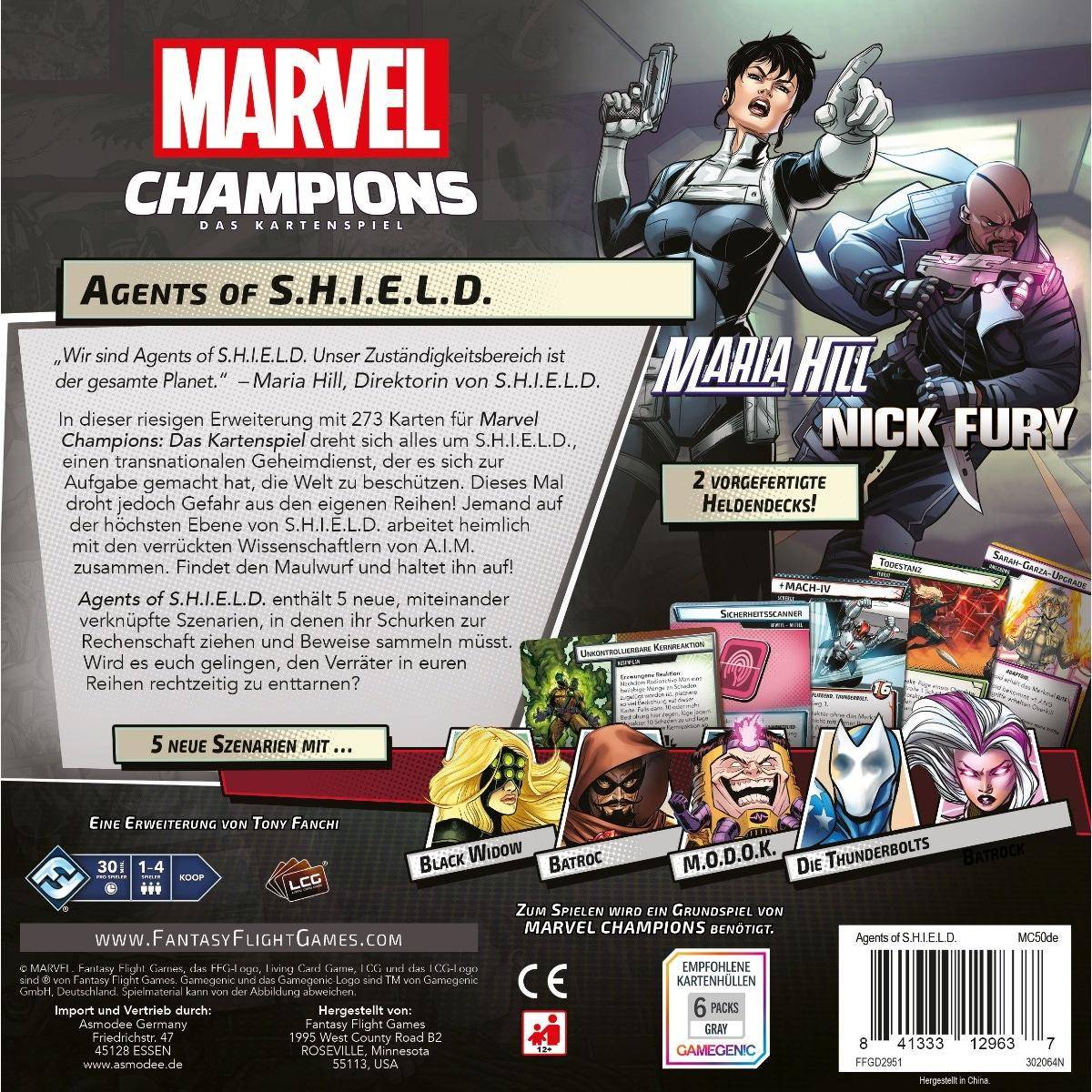 Agents of S.H.I.E.L.D - Marvel Champions: Das Kartenspiel, deutsch