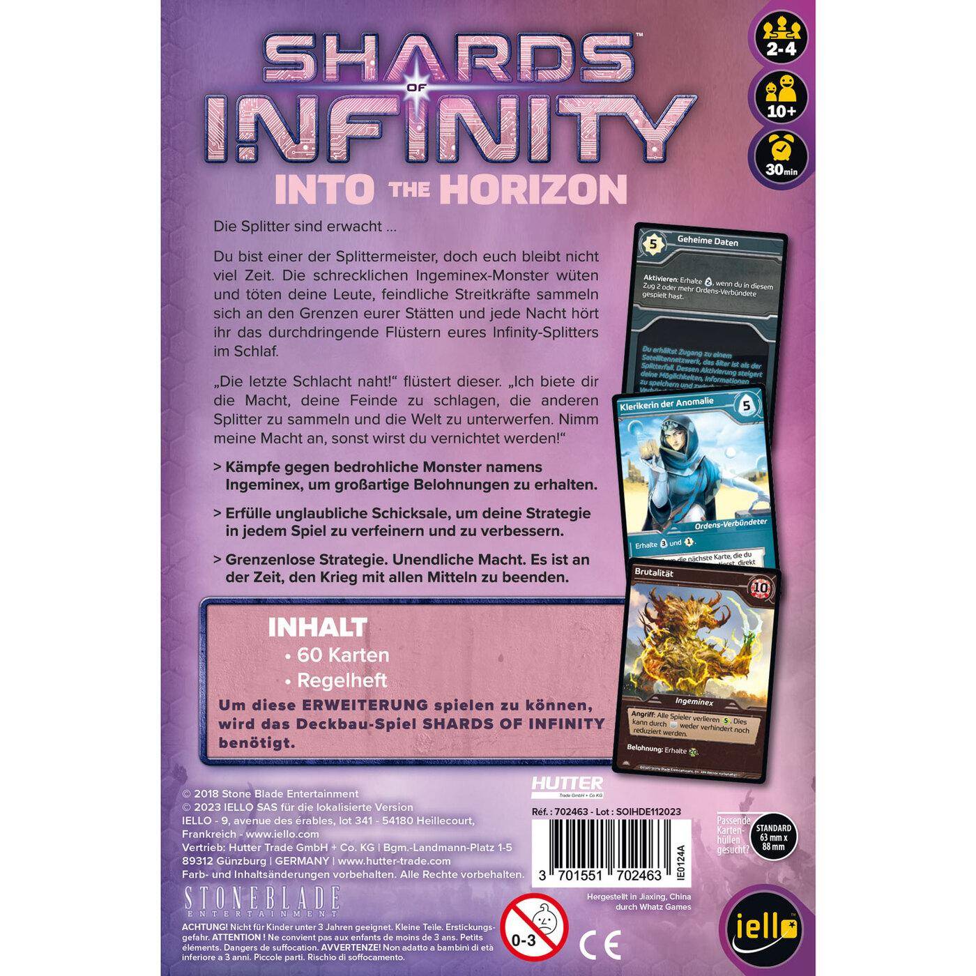 Into the horizon - Shards of Infinity, deutsch (Erw.)