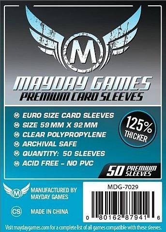 Mayday Sleeves 59 x 92mm Premium (50)