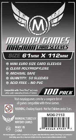 Mayday Sleeves 61 x 112mm Standard (100)