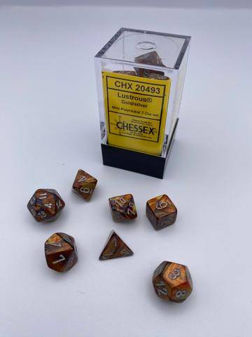 Würfelset Lustrous® Mini-Polyhedral Gold/silver (7)