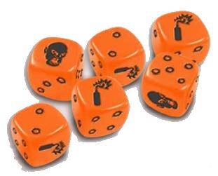 Zombicide Orange Special Dice