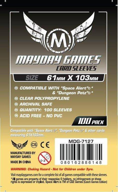 Mayday Sleeves 61 x 103mm Standard (100)