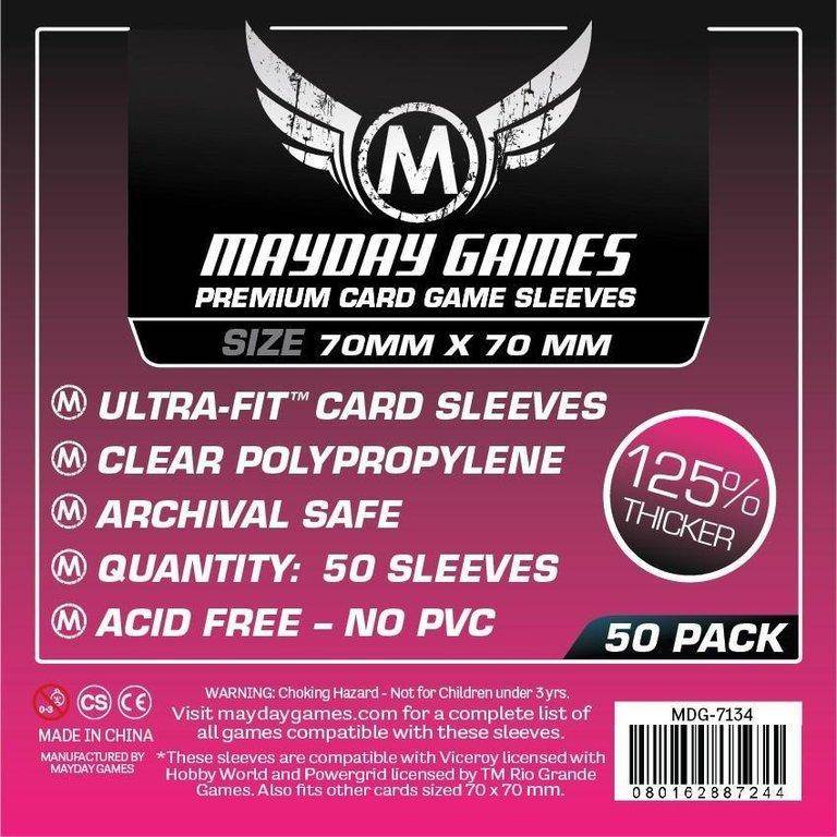 Mayday Sleeves 70 x 70mm Premium (50)