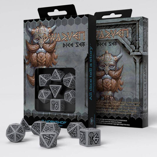 Dwarven Dice Gray/Black (7)