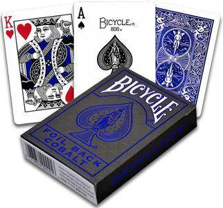 Bicycle Foil Back Cobalt Playing Cards