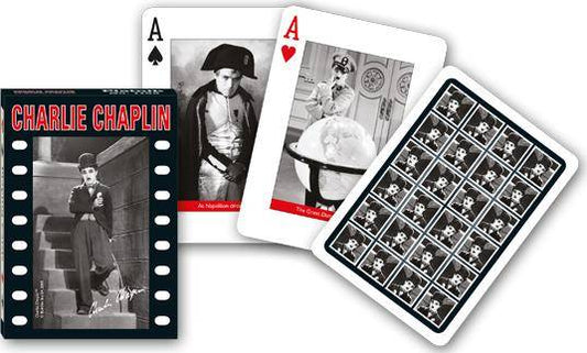 Charlie Chaplin Playing Cards