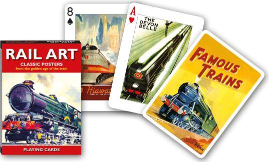 Rail Art Playing Cards