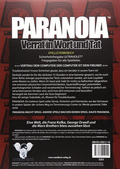 Paranoia: Verrat in Wort und Tat