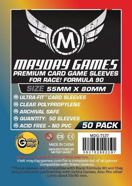 Mayday Sleeves 55 x 80mm Premium (50)