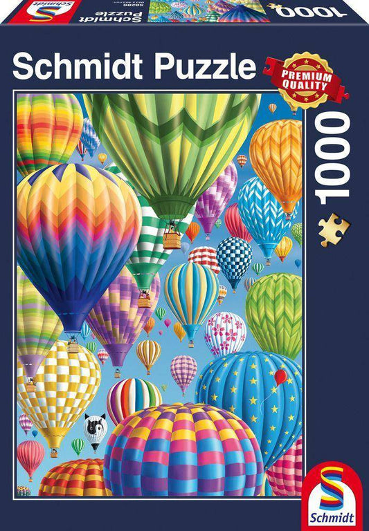 Bunte Ballone am Himmel, 1000T