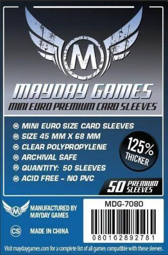 Mayday Sleeves 45 x 68mm Premium (50)