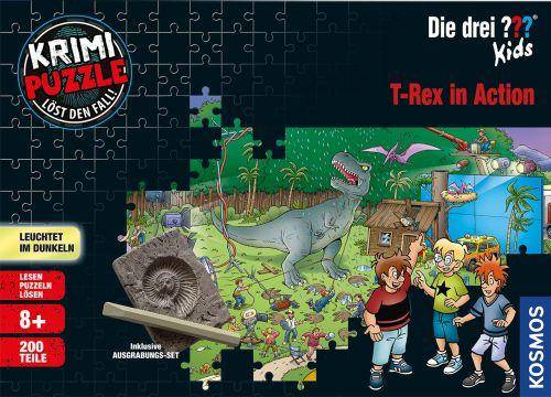 Krimipuzzle Die drei ??? Kids: T-Rex in Action