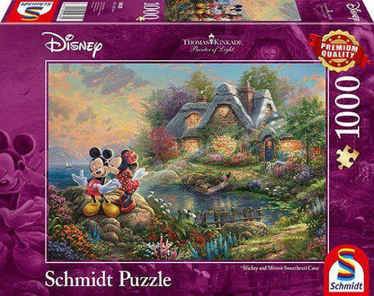 T. Kinkade: Sweethearts Mickey & Minnie, 1000 T.