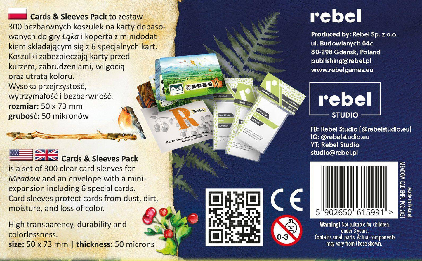 Meadow: Cards & Sleeves Pack – Spieltraum Shop