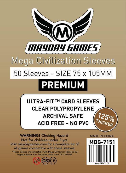 Mayday Sleeves 75 x 105 Premium (50)