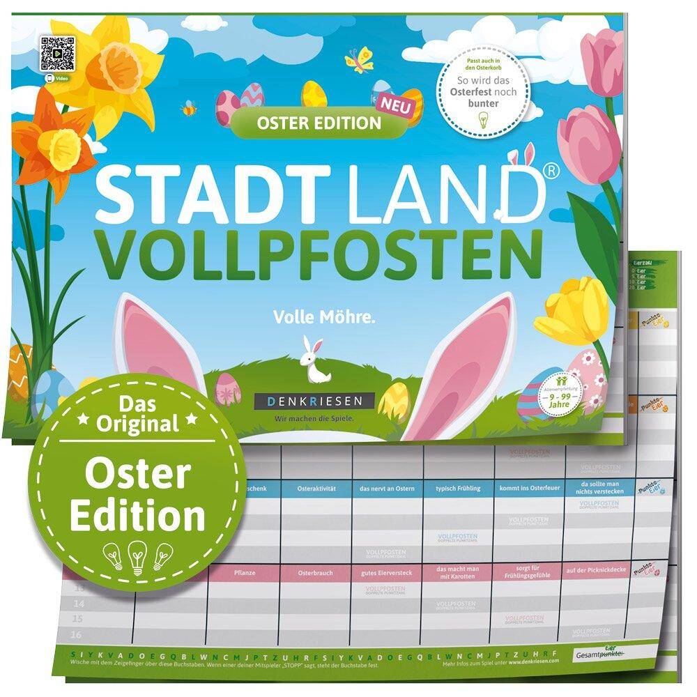 Stadt Land Vollpfosten - Oster Edition (DinA4-Format)