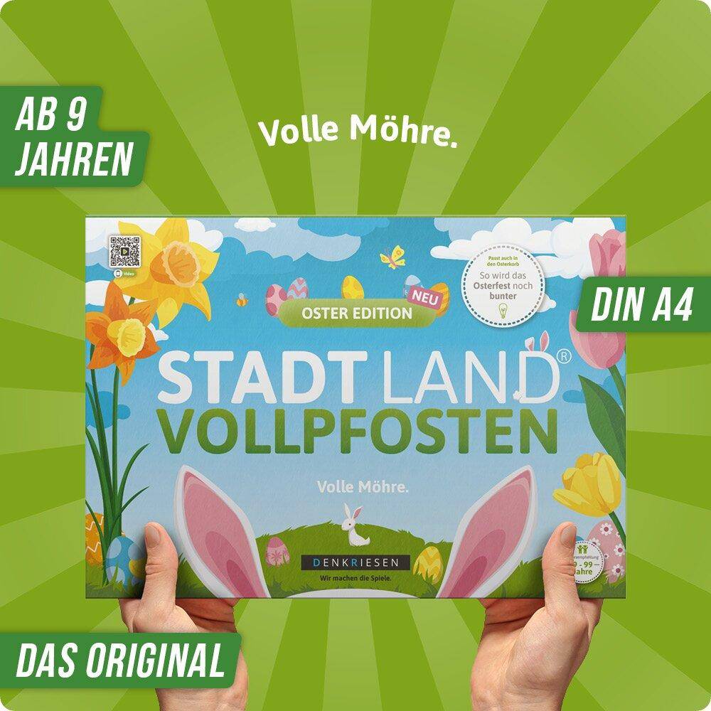 Stadt Land Vollpfosten - Oster Edition (DinA4-Format)