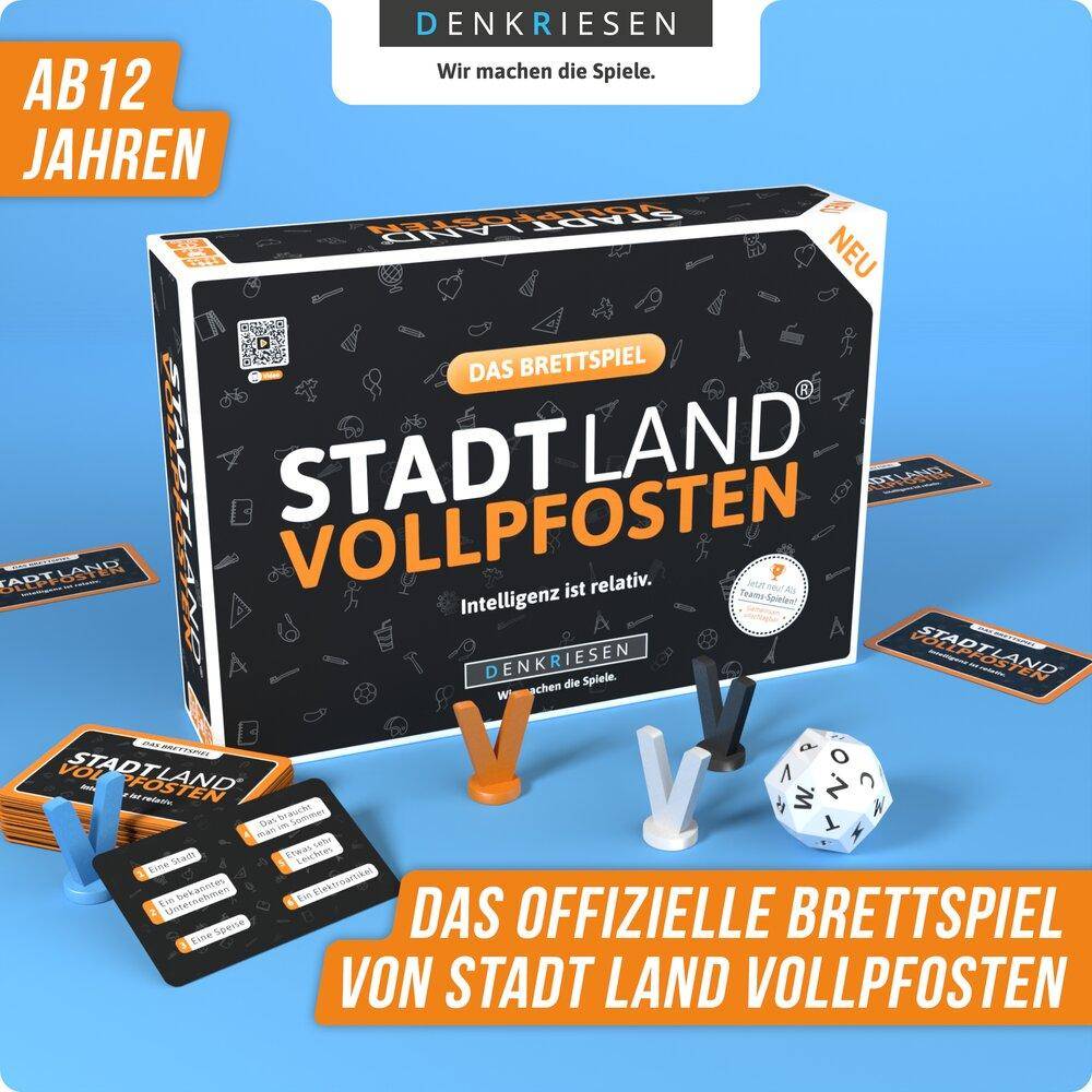 Stadt Land Vollpfosten - Das Brettspiel