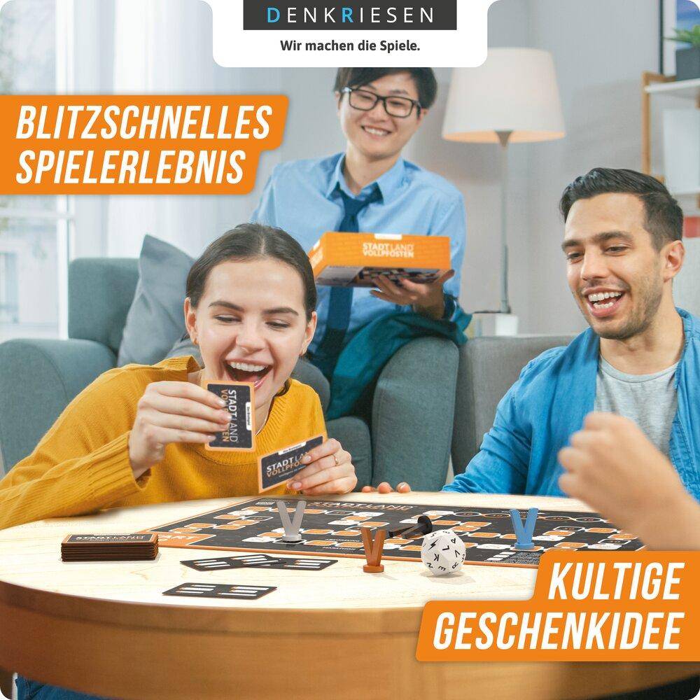 Stadt Land Vollpfosten - Das Brettspiel