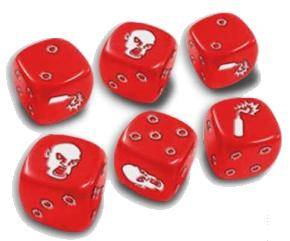 Zombicide Red Special Dice