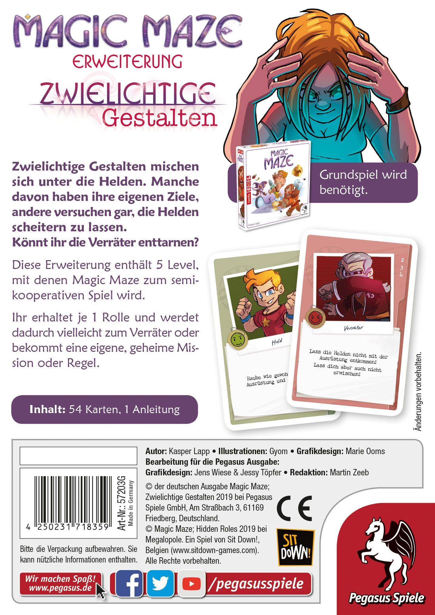 Magic Maze: Zwielichtige Gestalten [Erw.]