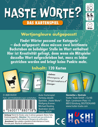 Haste Worte? - Das Kartenspiel