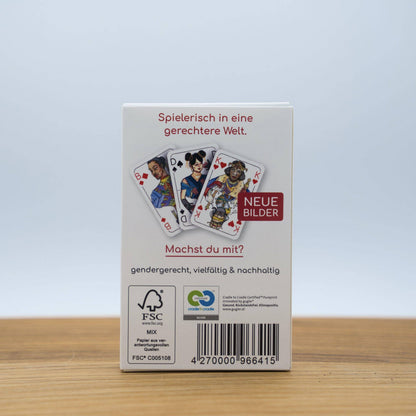 Doppelkopf Spielkarten, gendergerecht