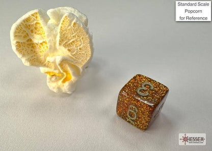 Würfelset Mini Glitter Gold/silver (7)