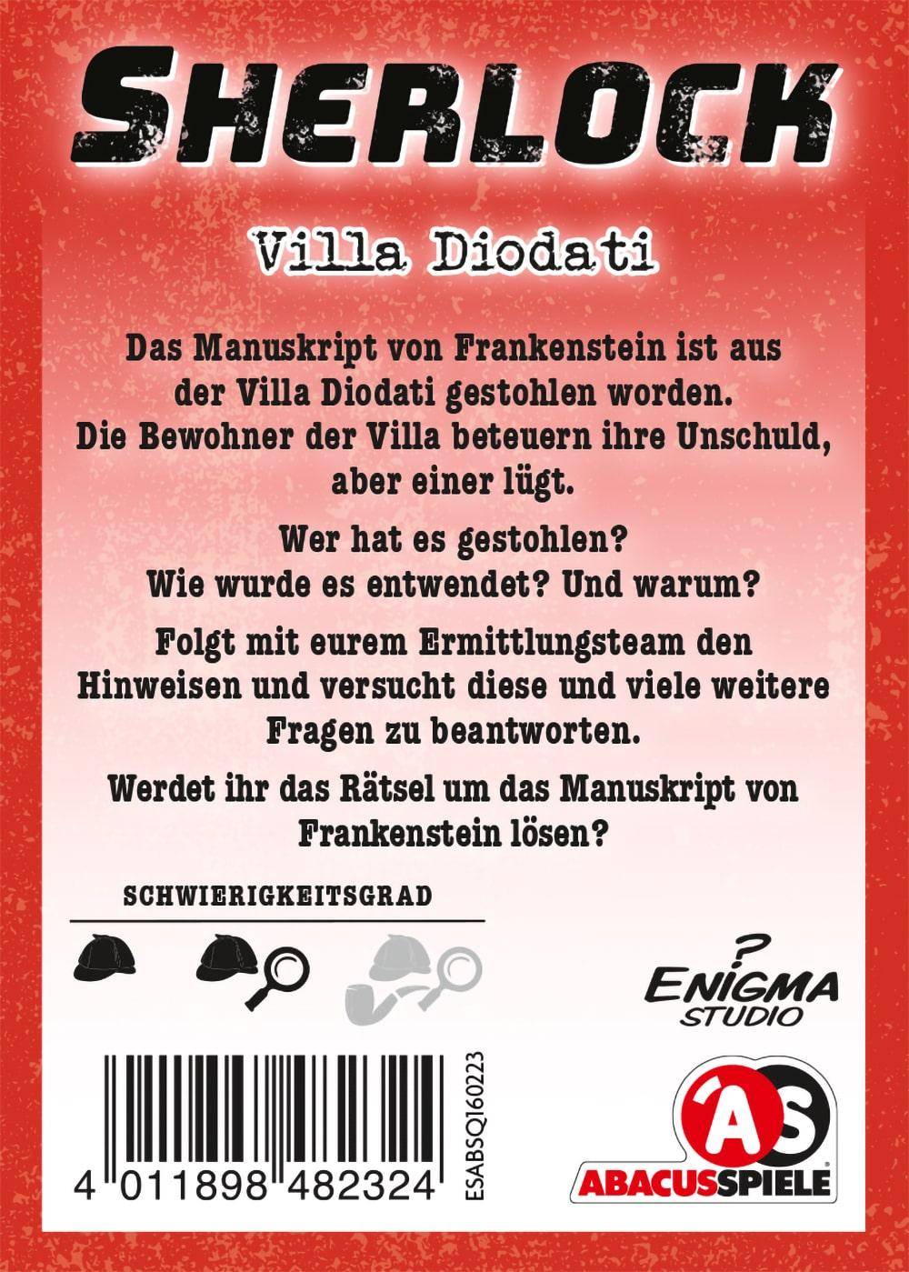 Villa Diodati - Sherlock, deutsch