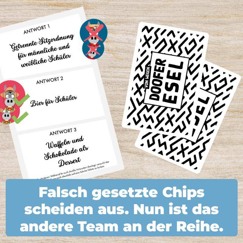 Doofer Esel, deutsch