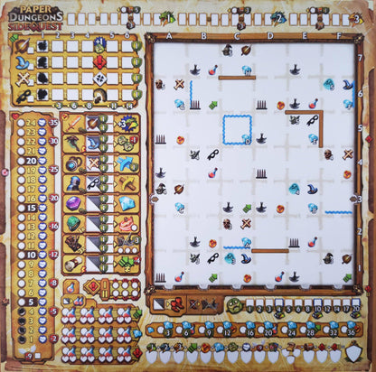 Side Quest - Ersatzblock - Paper Dungeons, deutsch (Erw.)