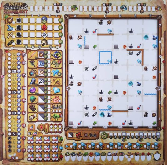 Side Quest - Ersatzblock - Paper Dungeons, deutsch (Erw.)