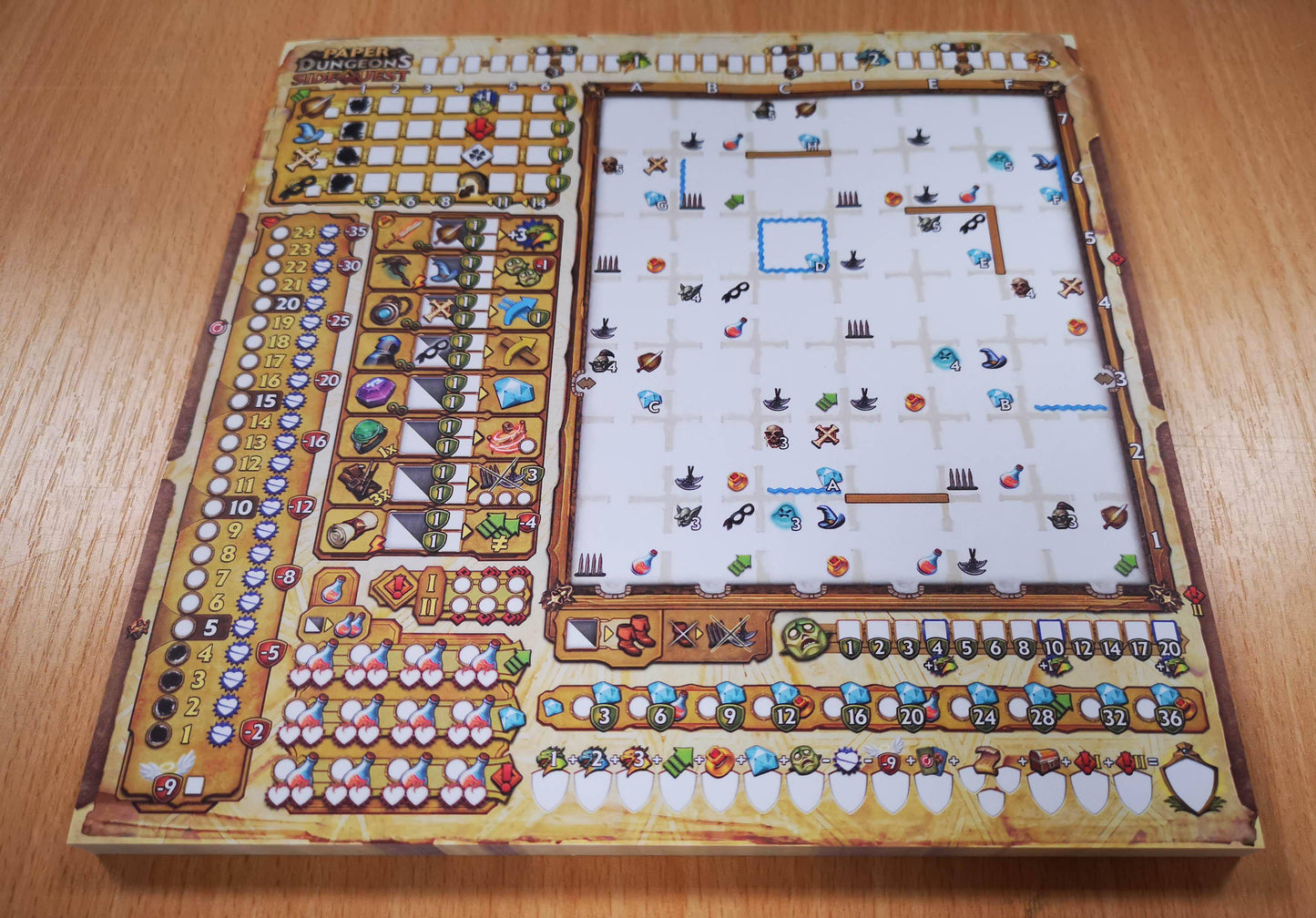 Side Quest - Ersatzblock - Paper Dungeons, deutsch (Erw.)