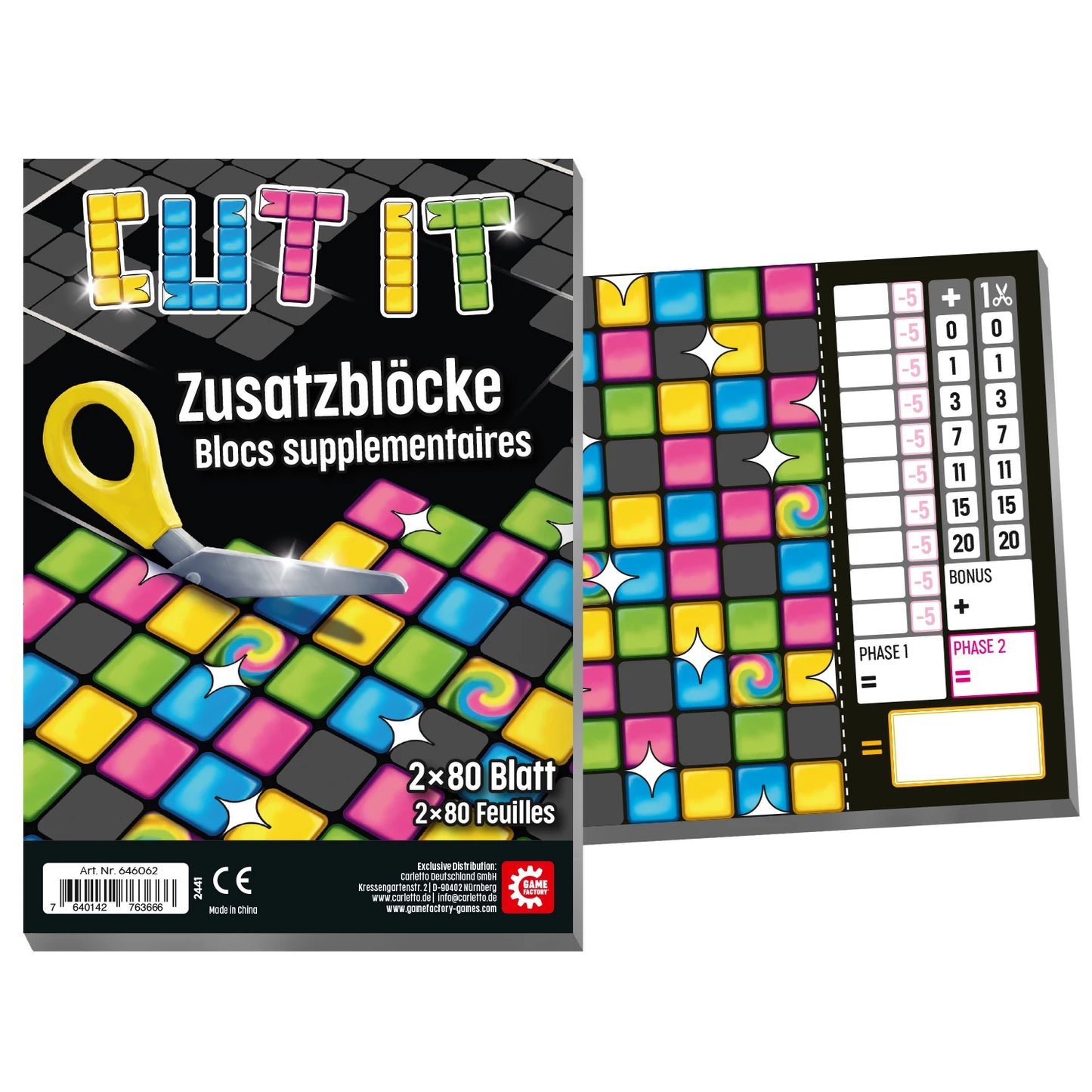 Zusatzblöcke - Cut it (Erw.)