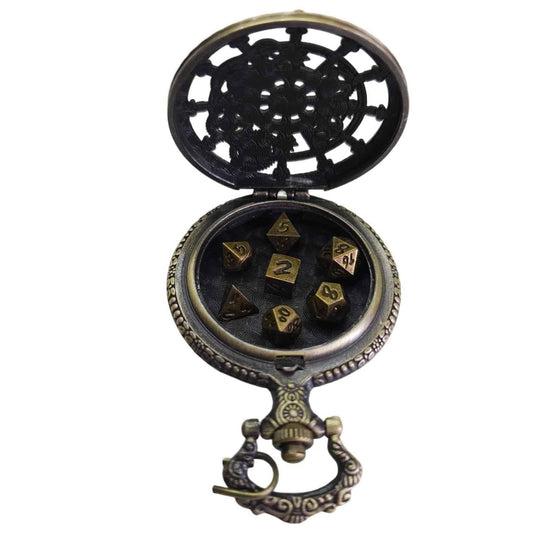Würfelset: Metall Amulet – Gear (7)