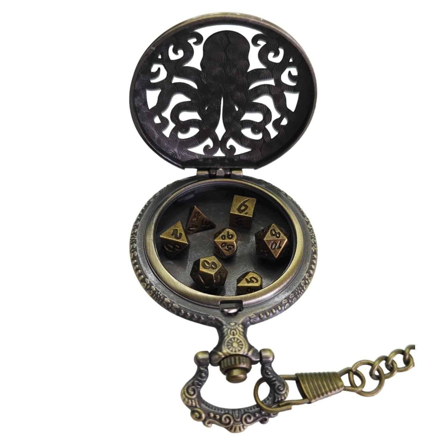 Würfelset: Metall Amulet – Cthulhu (7)