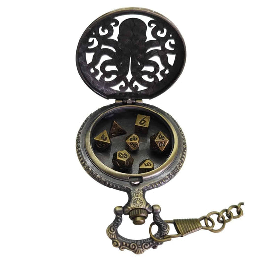 Würfelset: Metall Amulet – Cthulhu (7)