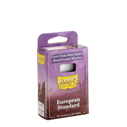 Dragon Shield: Board Game Sleeves Clear/NonGlare 59mm x 92mm (100)